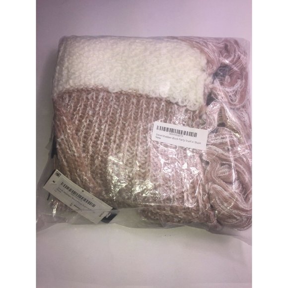 Steve Madden Block Party Scarf in Blush - Picture 4 of 5